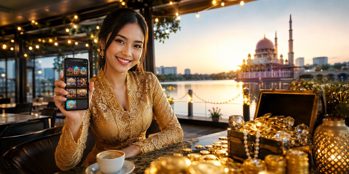 Pemain berjudi dengan smartphone dan minuman di probet88